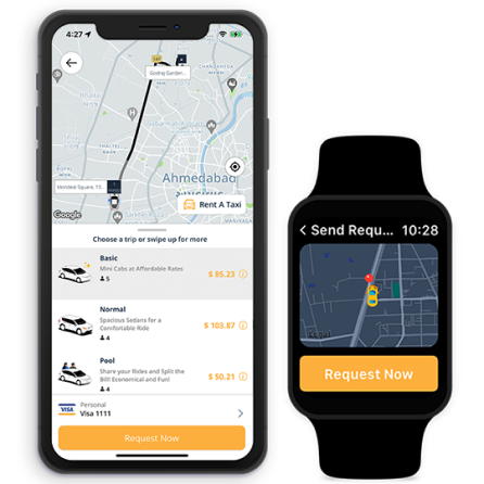 Uber Clone App Mockups