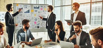 Team discussing ideas